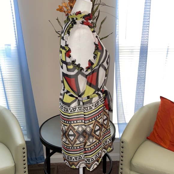 Arden B | Sleeveless Tribal Print Mini Dress - Picture 4 of 6